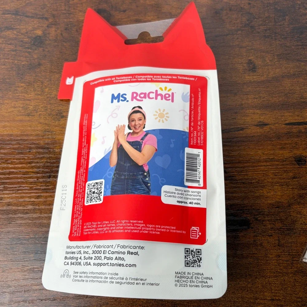 Tonies Ms. Rachel Audio Play Character Figure for Toniebox 1001344 New Sealed